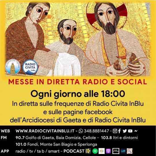 Radio Civita InBlu: Dal 9 marzo, la Messa in diretta radio/social