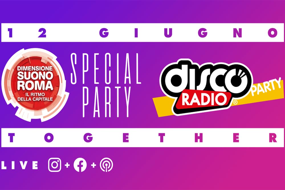 Dimensione Suono Roma e Discoradio live insieme Radiospeaker.it