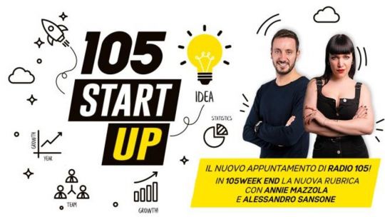 Le start-up arrivano su Radio 105