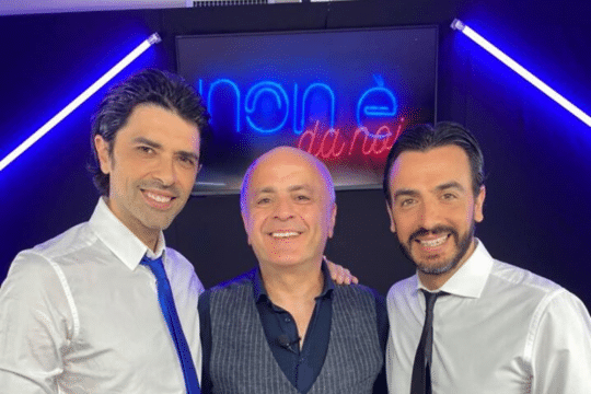 Pippo Pelo con Gigi e Ross in “Non è da noi”