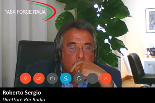 Roberto Sergio alla Task Force Italia