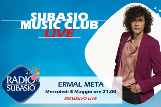 Subasio Music CLub: si riparte con Ermal Meta