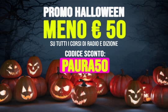 PROMO HALLOWEEN: 50 euro su tutti i corsi