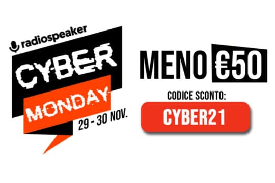 CYBER MONDAY: €50 di sconto su tutti i corsi di radio