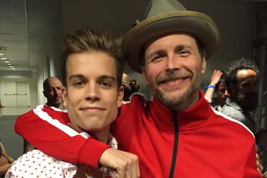 Jody Cecchetto e il suo padrino Jovanotti s’incontrano grazie a Radio Zeta