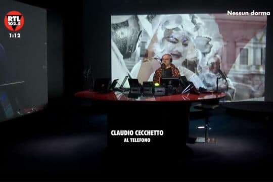 Claudio Cecchetto “battezza” lo show di Platinette su RTL 102.5