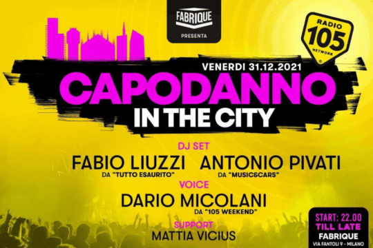 Capodanno in the city con Radio 105