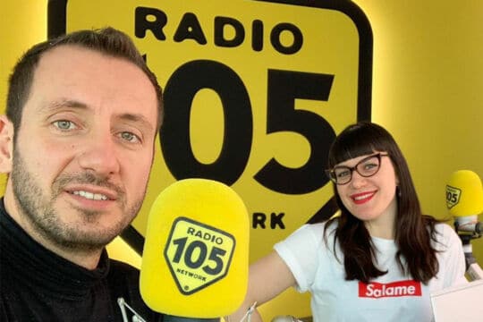 Radio 105 anticipa Sanremo con Annie Mazzola e Alessandro Sansone
