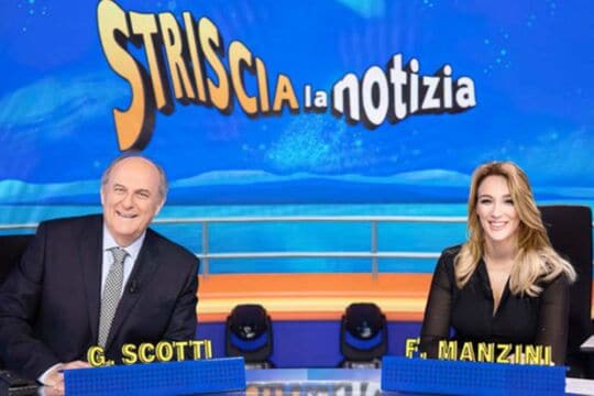 Francesca Manzini e Gerry Scotti tornano a Striscia La Notizia