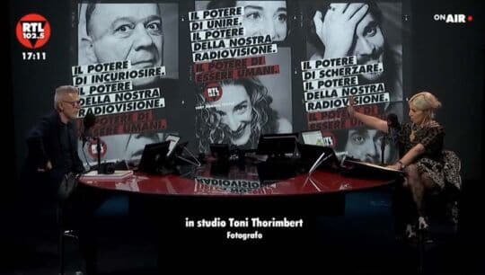 Il Fotografo Toni Thorimbert a RTL 102.5: “È stato bellissimo scattare la vostra nuova campagna!”