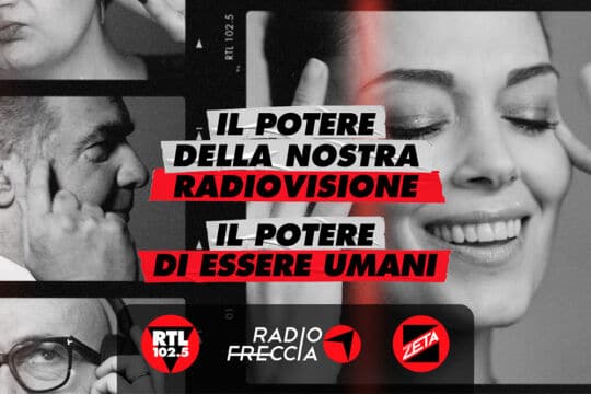 Anche Radiofreccia e Radio Zeta celebrano con RTL 102.5 il potere della Radiovisione