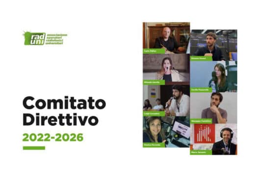 Eletto il nuovo comitato direttivo dell’associazione degli operatori radiofonici e dei media universitari (RadUni)