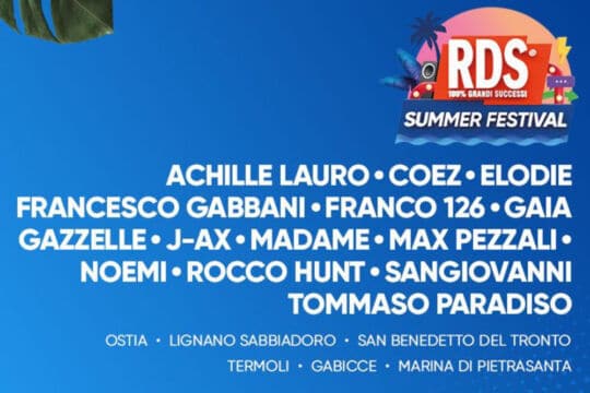 RDS Summer Festival: comincia il primo weekend a Ostia