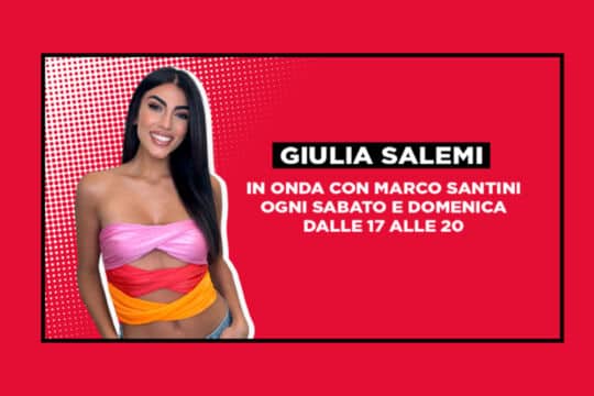 Novità nel weekend di R101: arriva Giulia Salemi