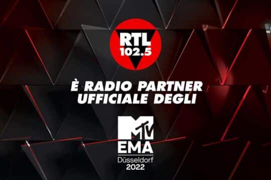 RTL 102.5 è partner ufficiale degli MTV Europe Music Awards 2022