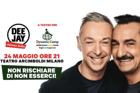 Deejay Chiama Italia sbarca a teatro per Dynamo Camp