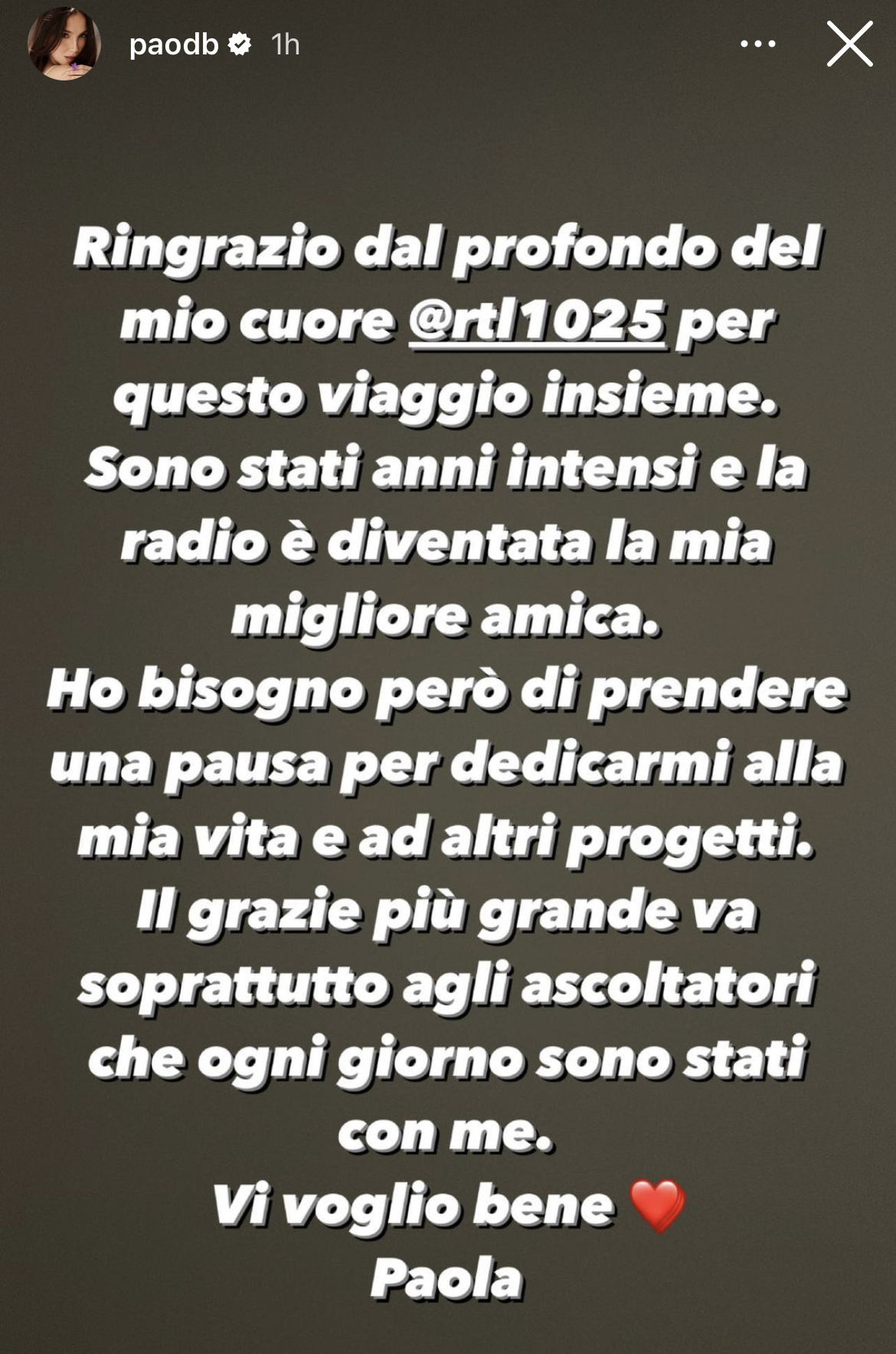 Storia Paola di benedetto