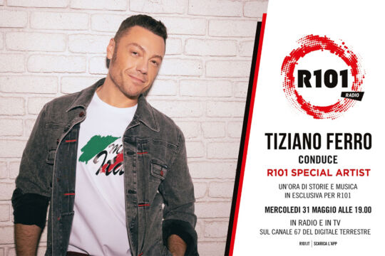 Tiziano Ferro conduttore di R101 per un giorno