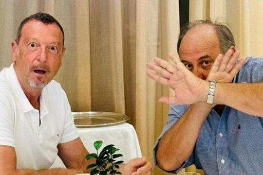 Gerry Scotti con Amadeus a Sanremo: è ufficiale
