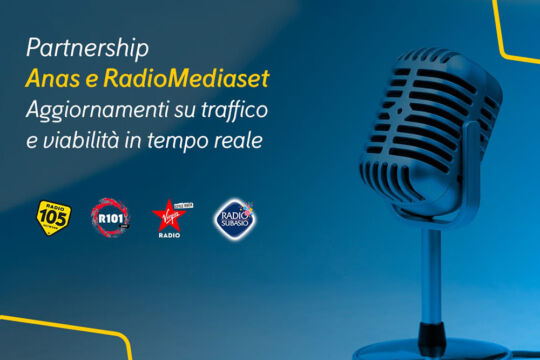 ANAS: viabilità in tempo reale sulle emittenti RadioMediaset