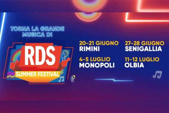 RDS Summer Festival 2025: musica live e divertimento in quattro città italiane