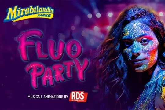 RDS al Fluo Party di Mirabilandia: musica e colori il 30 agosto