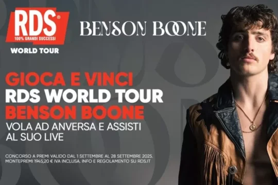 RDS annuncia una nuova tappa del World Tour