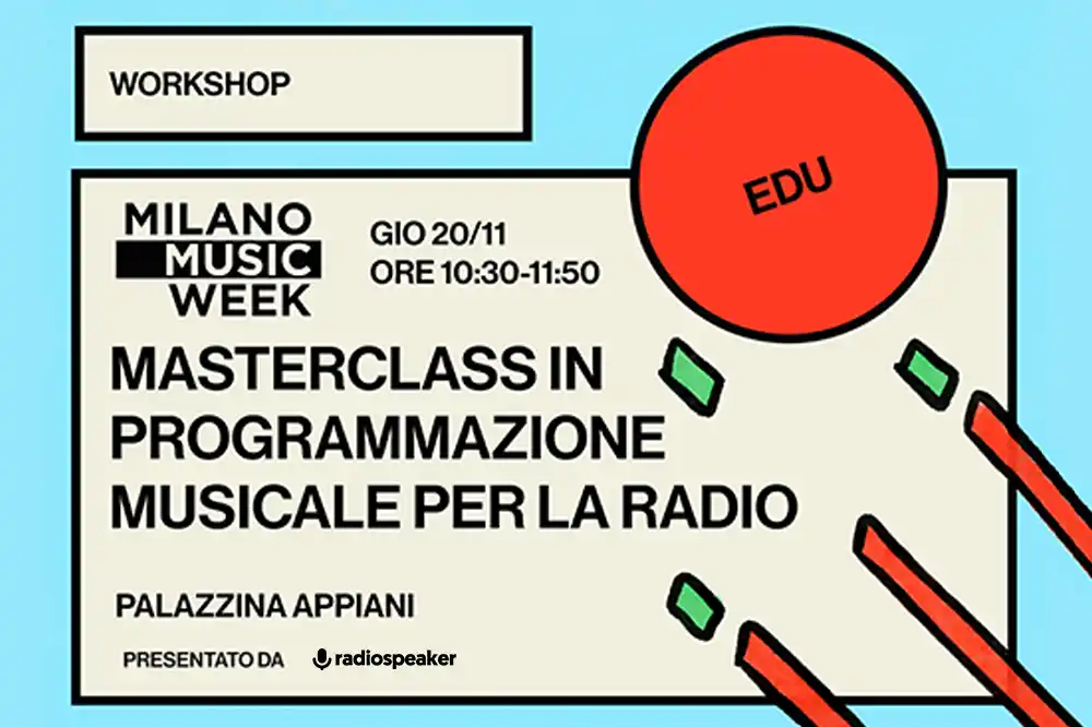 masterclass programmazione musicale music week
