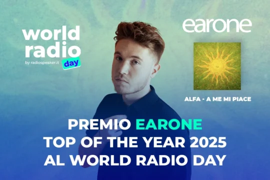 World Radio Day 2026: ad Alfa il Premio EarOne Top of the Year per il brano più trasmesso in radio