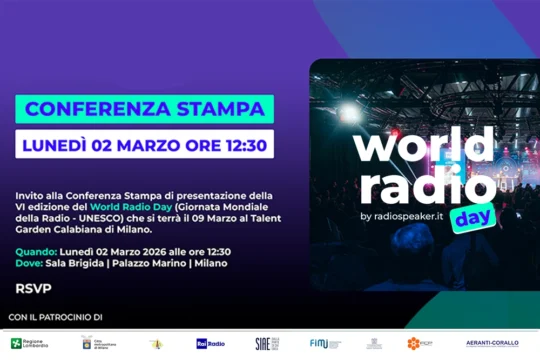 Segui la Conferenza Stampa del World Radio Day 2026